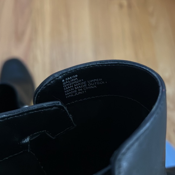 Leather Black Booties - Picture 6 of 7